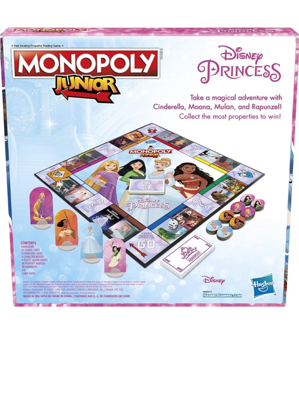 Monopoly Junior Disney Princess Edition Board Game - Picture 6 of 9
